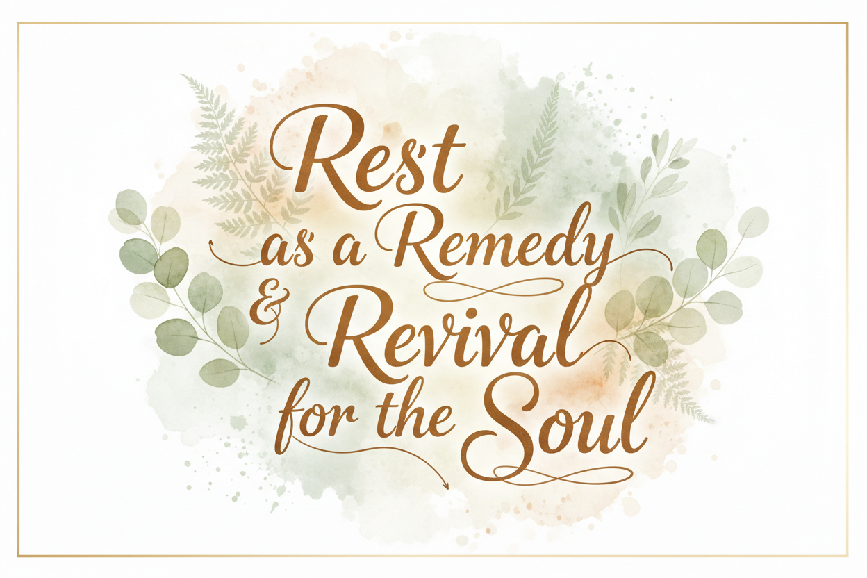 Rest as a Remedy & Revival for the Soul