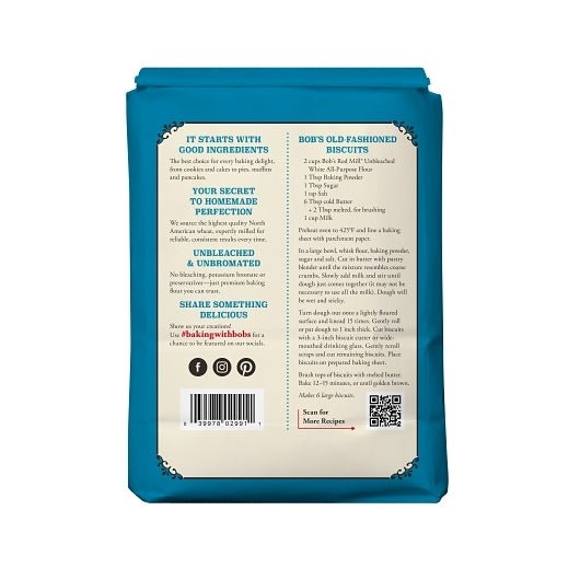 Unbleached White All-Purpose Flour, Organic, Bob's Red Mill