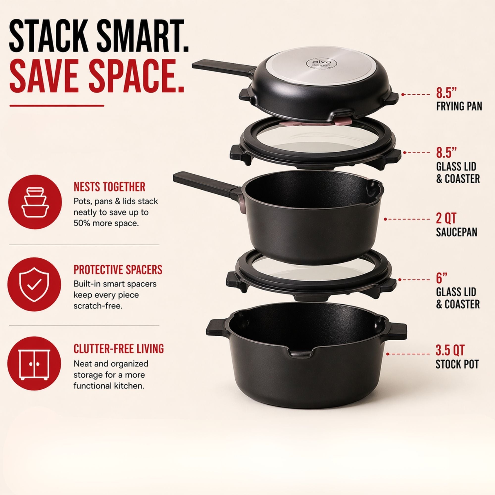 5-Piece Stackable Set