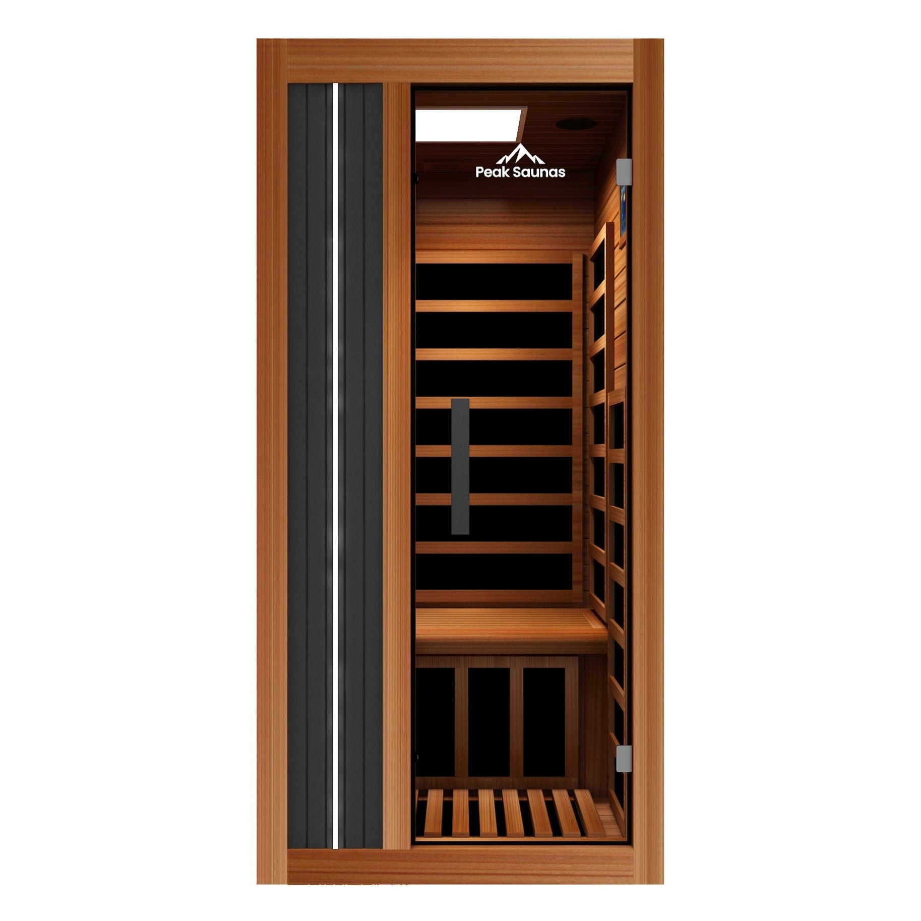 Peak Saunas Aspen Luxury 1-Person FAR Infrared Sauna with Smart WiFi App Control