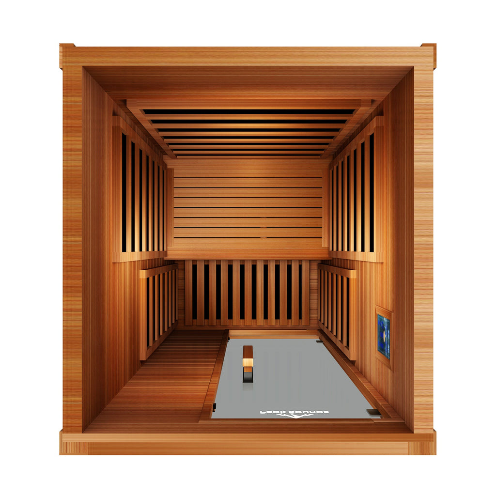 Peak Saunas Aspen Luxury 1-Person FAR Infrared Sauna with Smart WiFi App Control