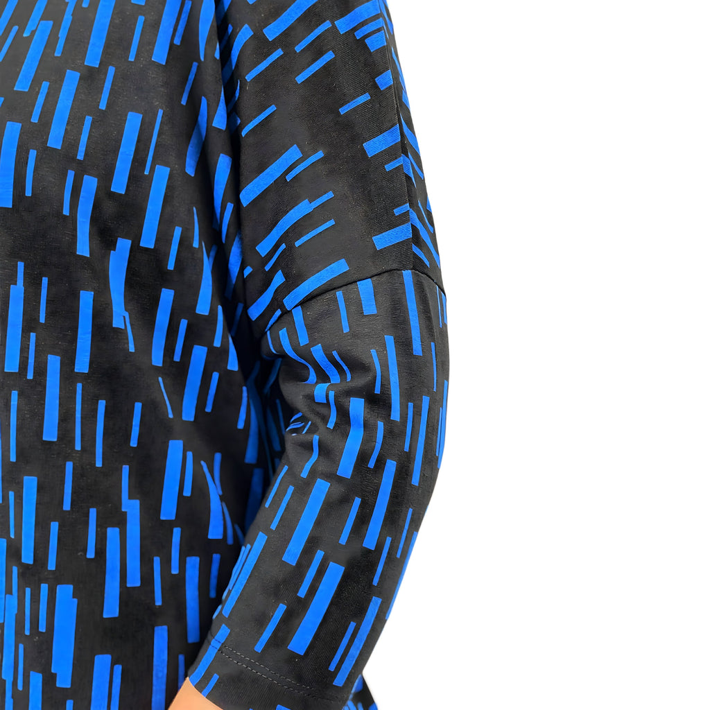 Modest 3/4 Sleeve Raglan Tunic Top - Breathable Viscose Blend