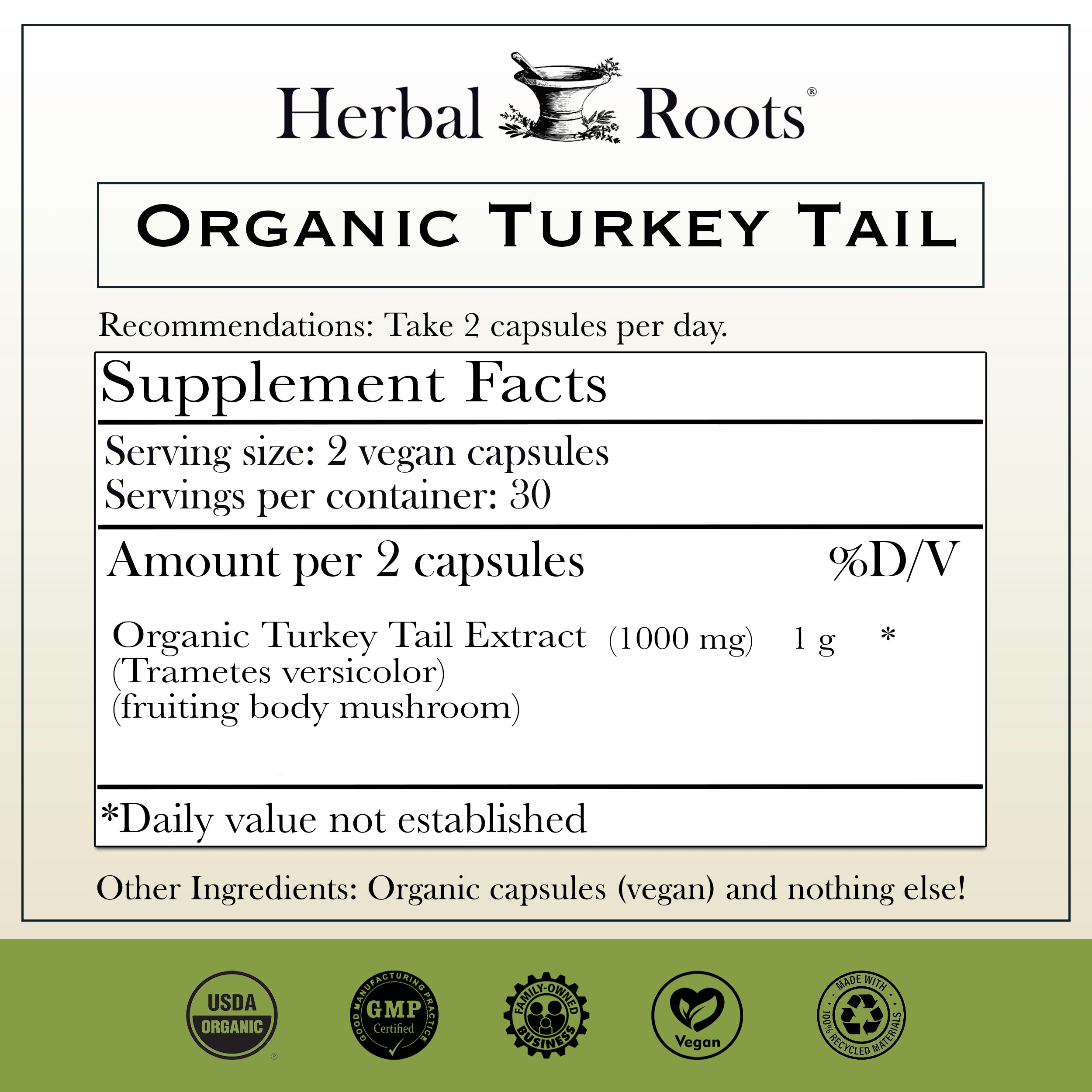 Organic Turkey Tail Mushroom