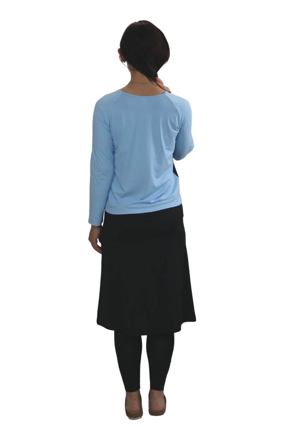 Women's Ultra-Light Sun Protection Swim Top | Long Sleeve Color Block Design