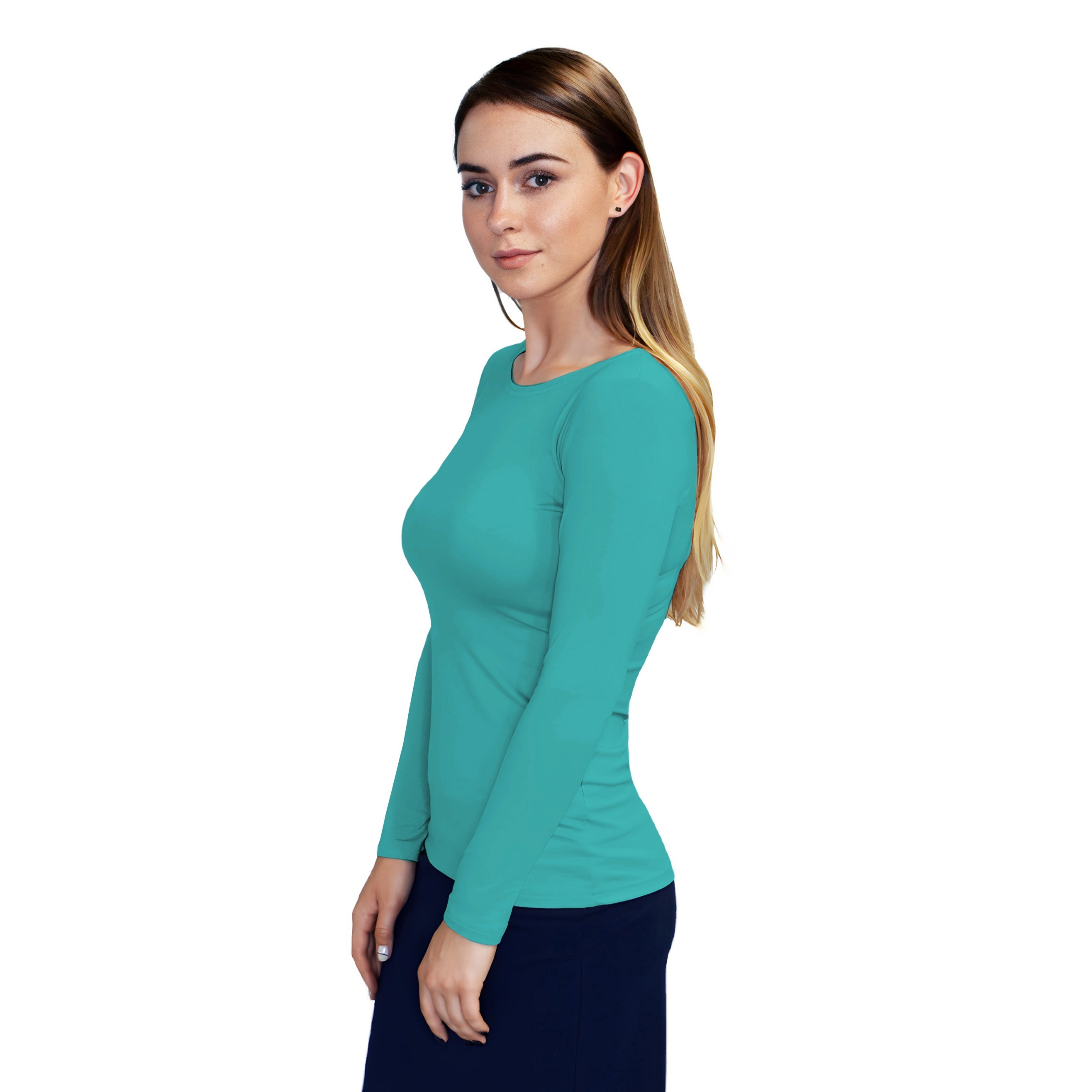 Essential Round-Neck Layering Top - Long Sleeve