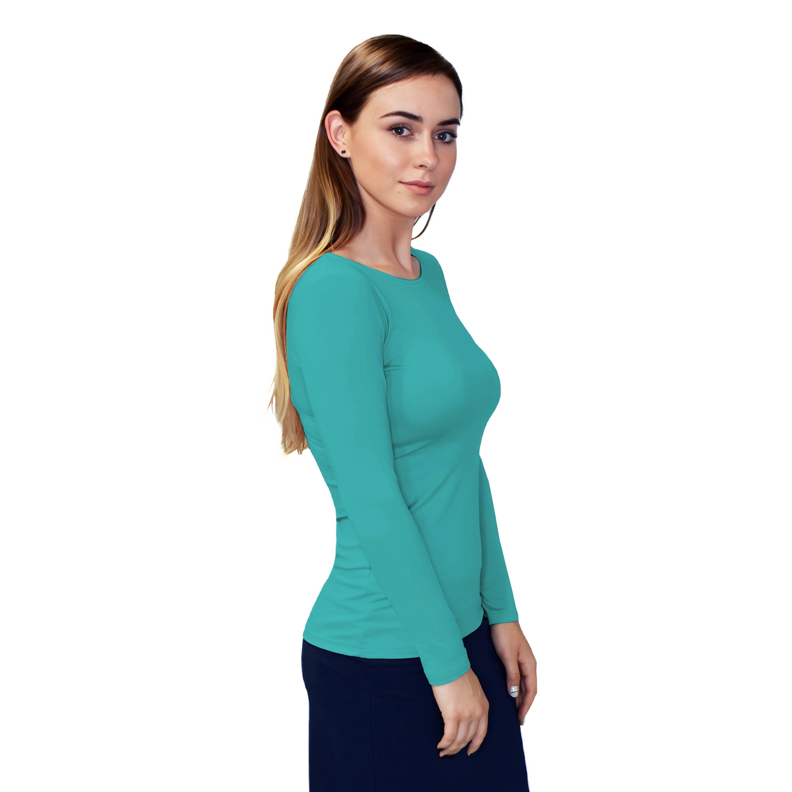 Essential Round-Neck Layering Top - Long Sleeve
