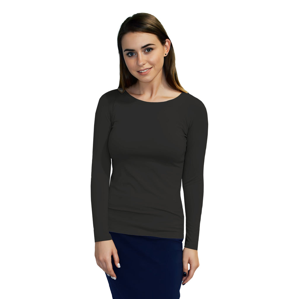 Essential Round-Neck Layering Top - Long Sleeve