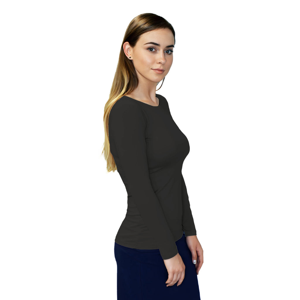 Essential Round-Neck Layering Top - Long Sleeve