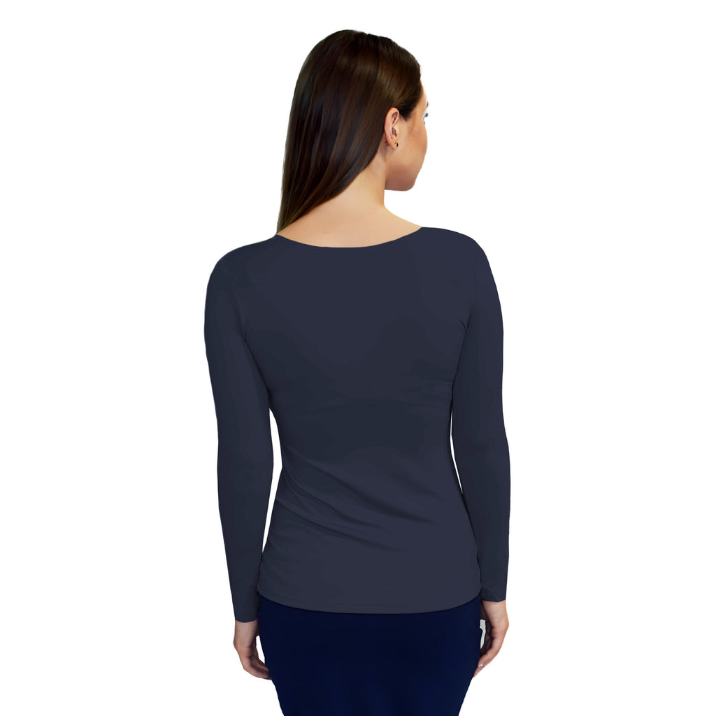 Essential Round-Neck Layering Top - Long Sleeve