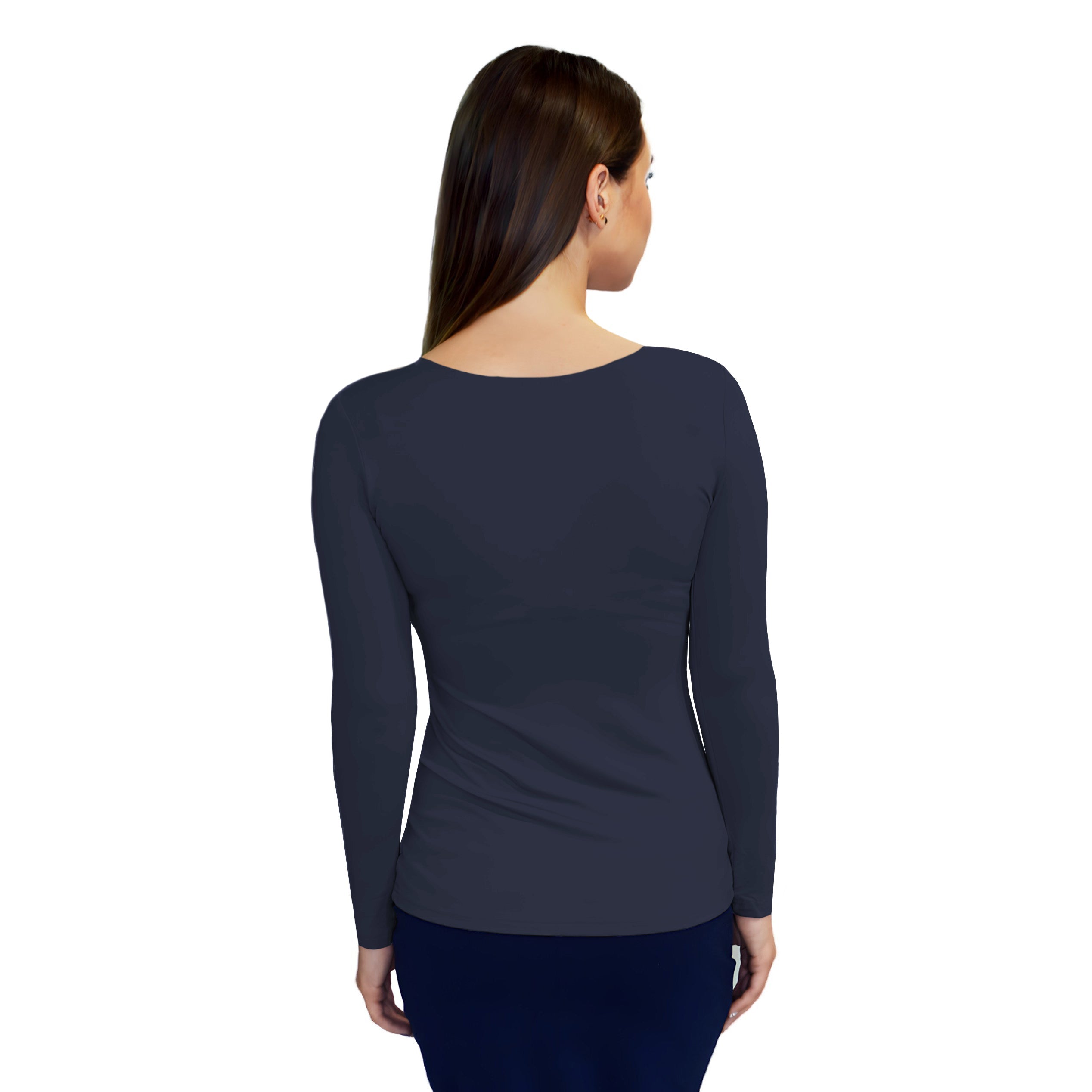 Essential Round-Neck Layering Top - Long Sleeve