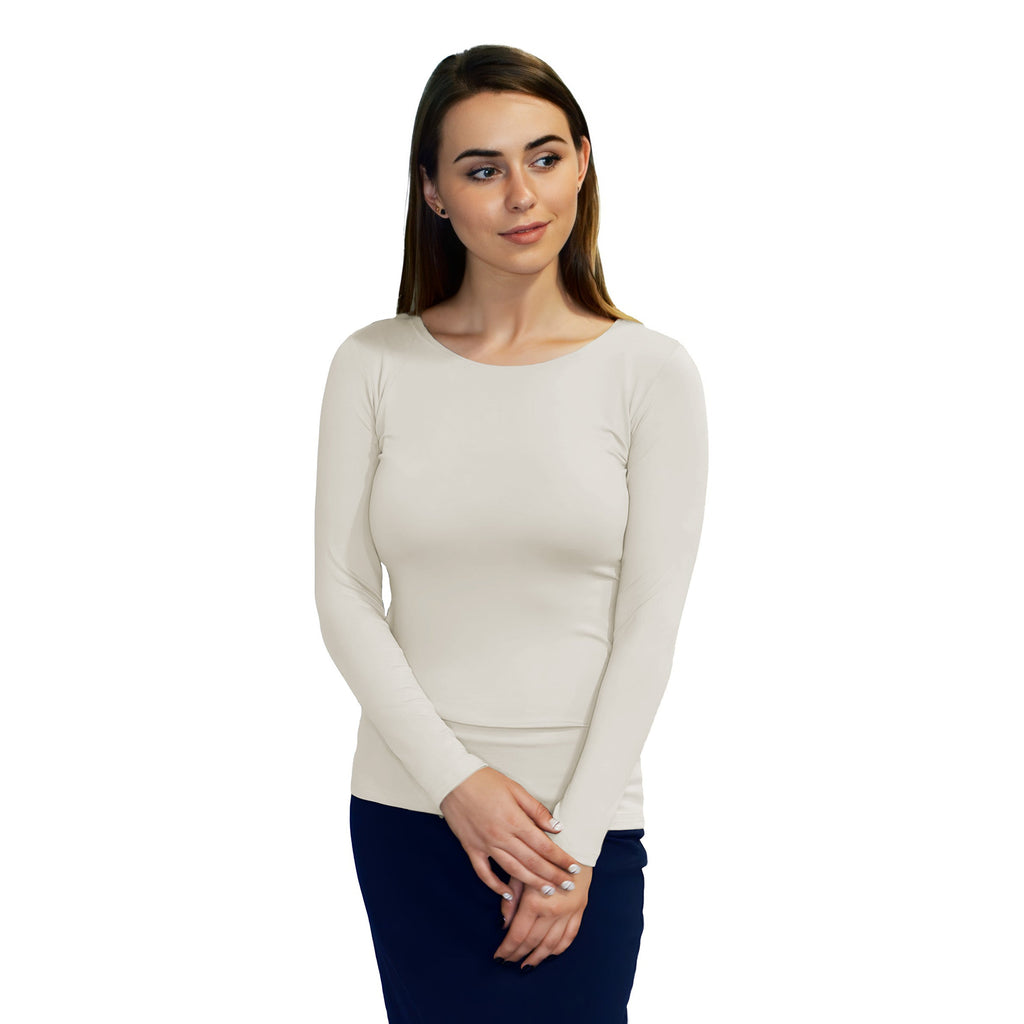 Essential Round-Neck Layering Top - Long Sleeve