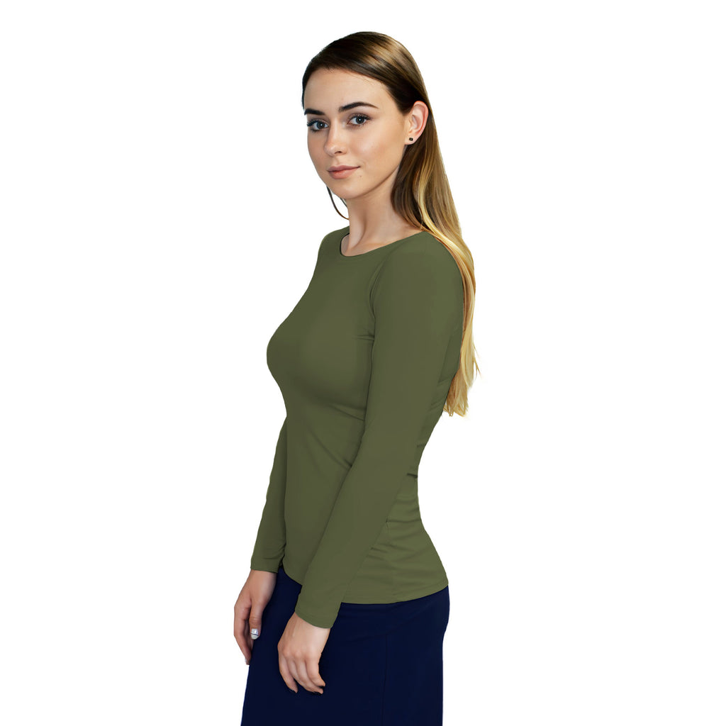 Essential Round-Neck Layering Top - Long Sleeve