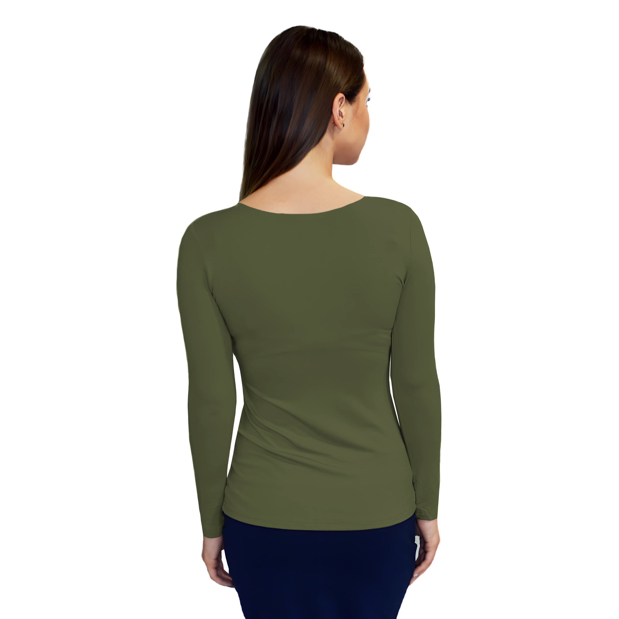 Essential Round-Neck Layering Top - Long Sleeve