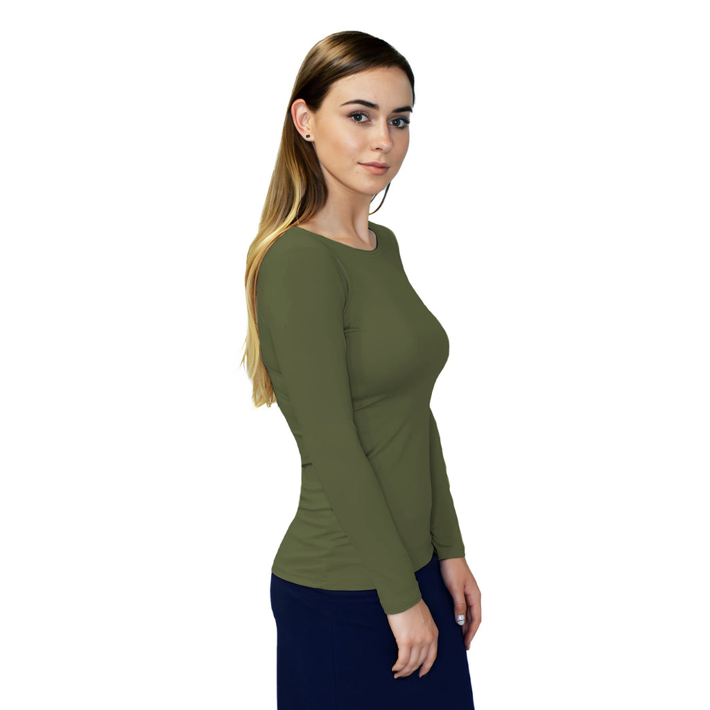 Essential Round-Neck Layering Top - Long Sleeve