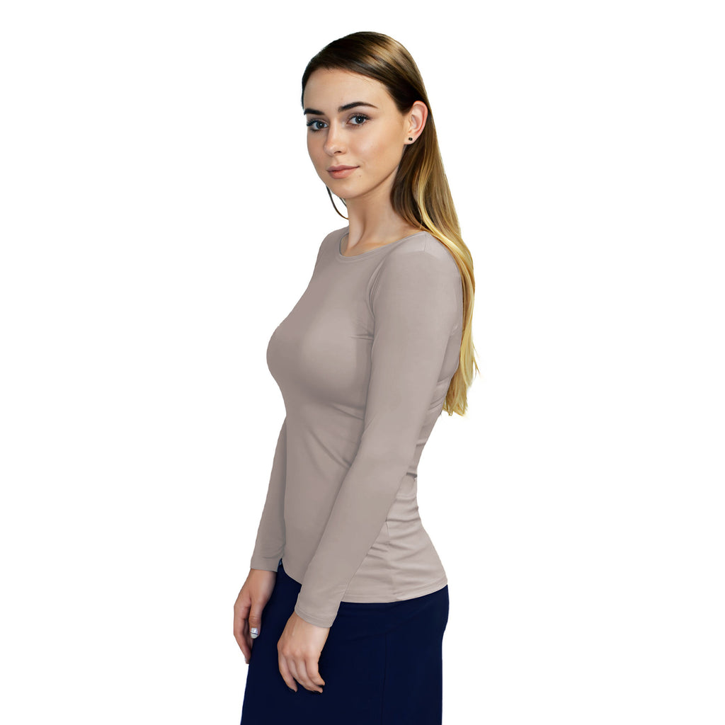 Essential Round-Neck Layering Top - Long Sleeve