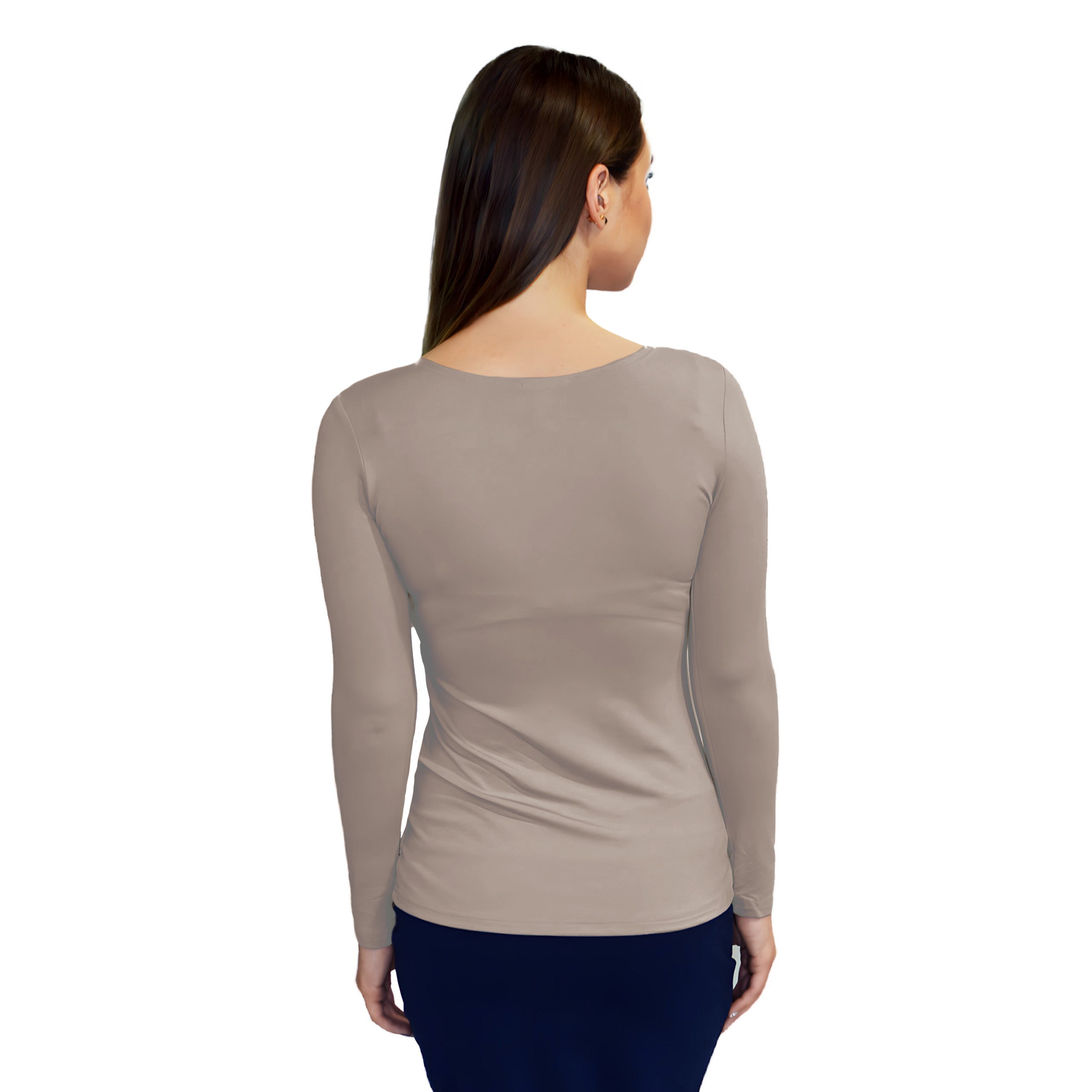 Essential Round-Neck Layering Top - Long Sleeve