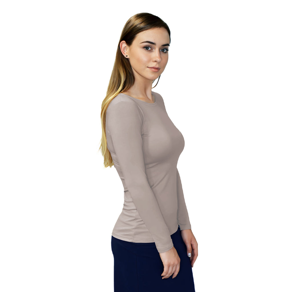 Essential Round-Neck Layering Top - Long Sleeve
