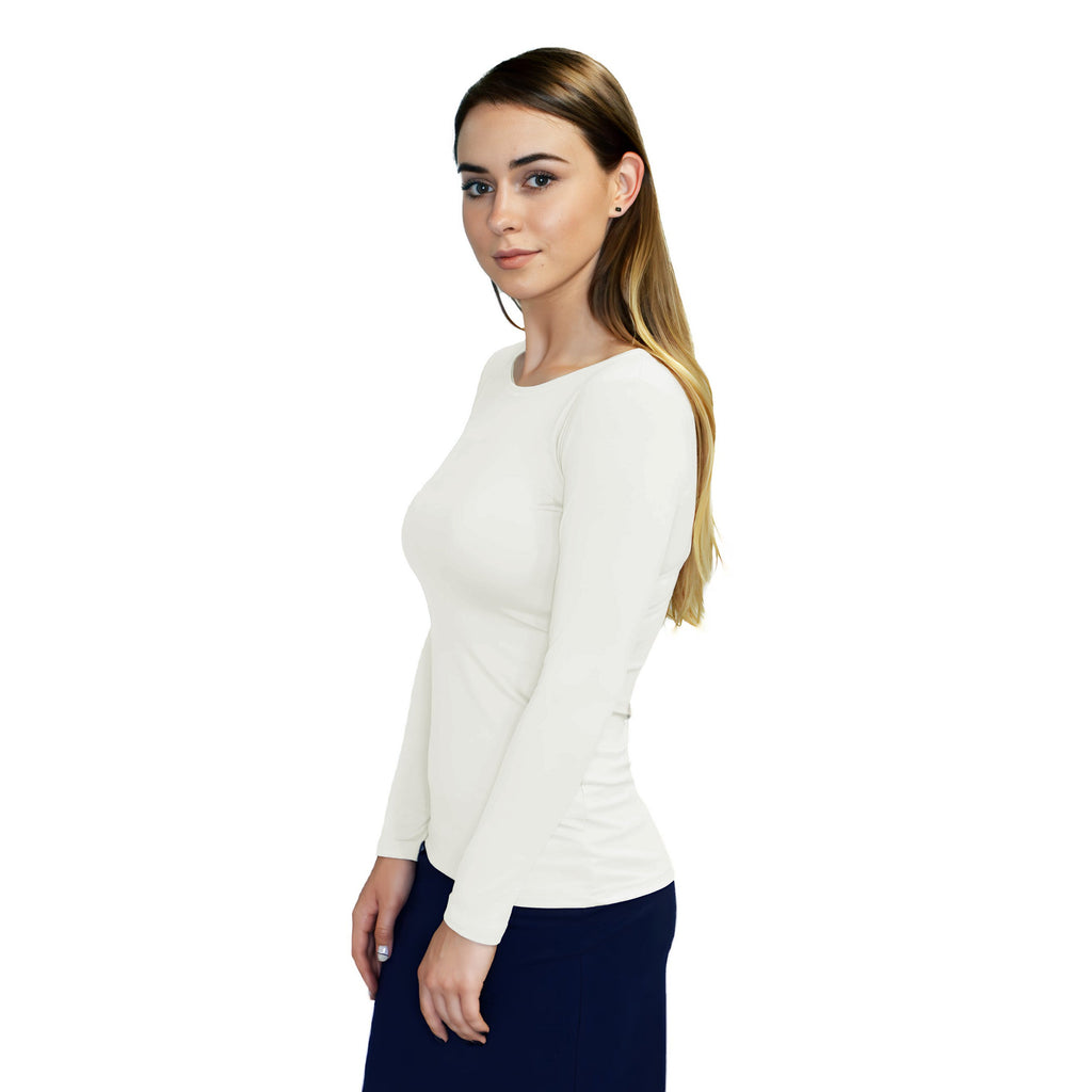 Essential Round-Neck Layering Top - Long Sleeve