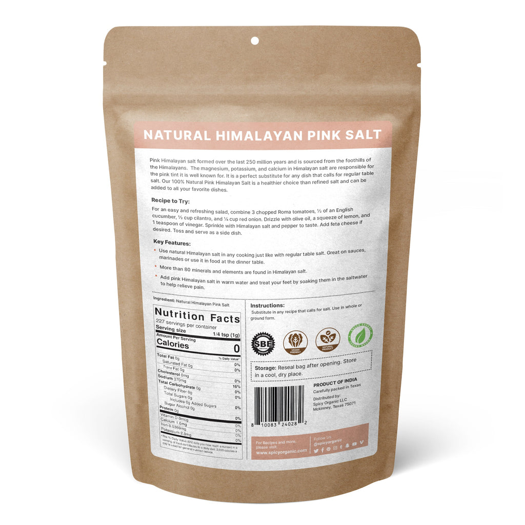 Natural Himalayan Pink Salt – Pure, Unrefined Coarse Salt for Cooking & Seasoning