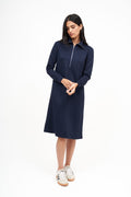 Teal Hoodie Dress