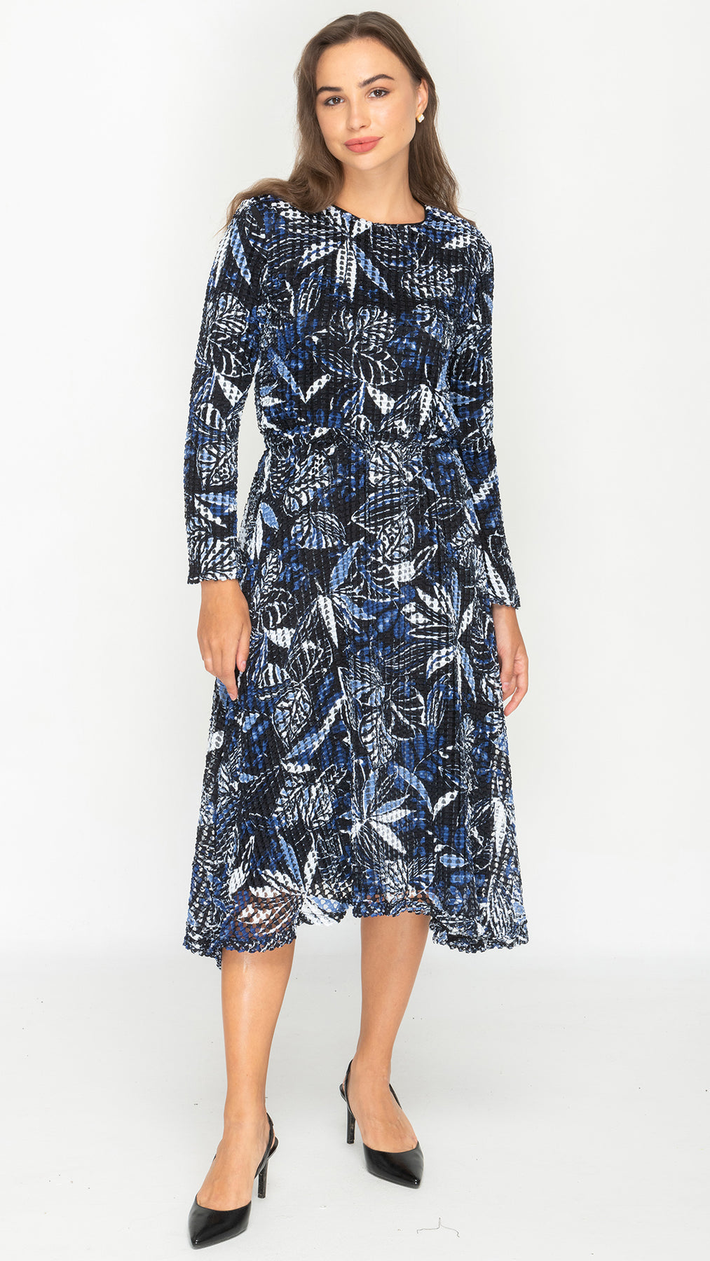 Royal Blue Mesh Dress