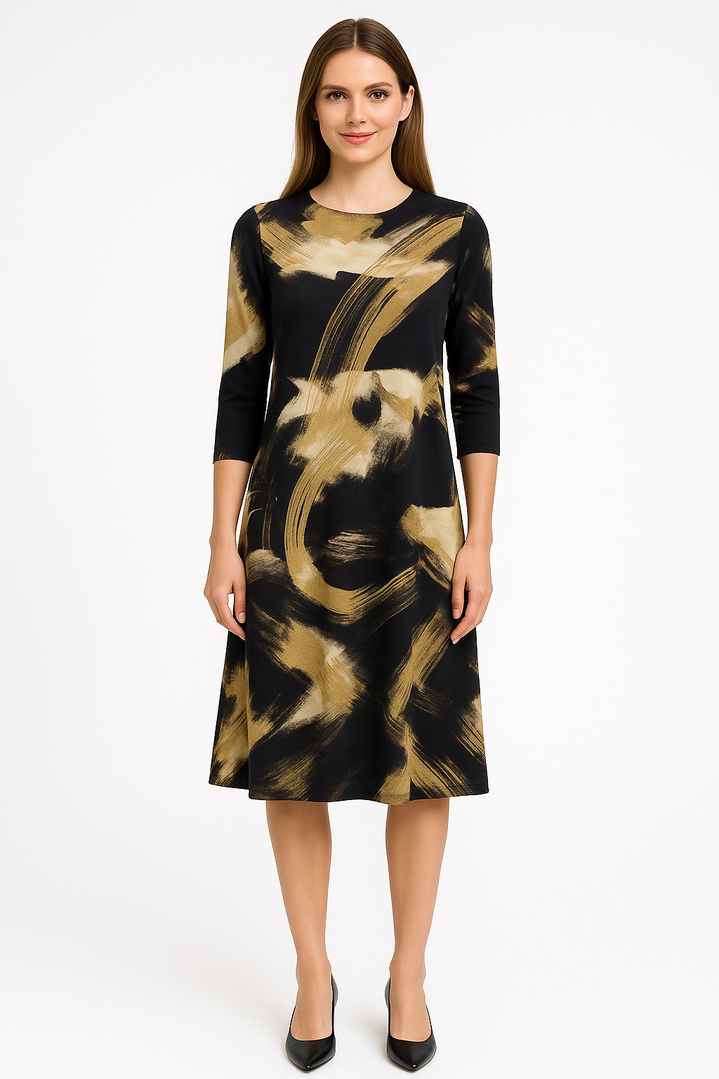 Past The Knee T-Shirt Dress - Comfortable A-Line Silhouette