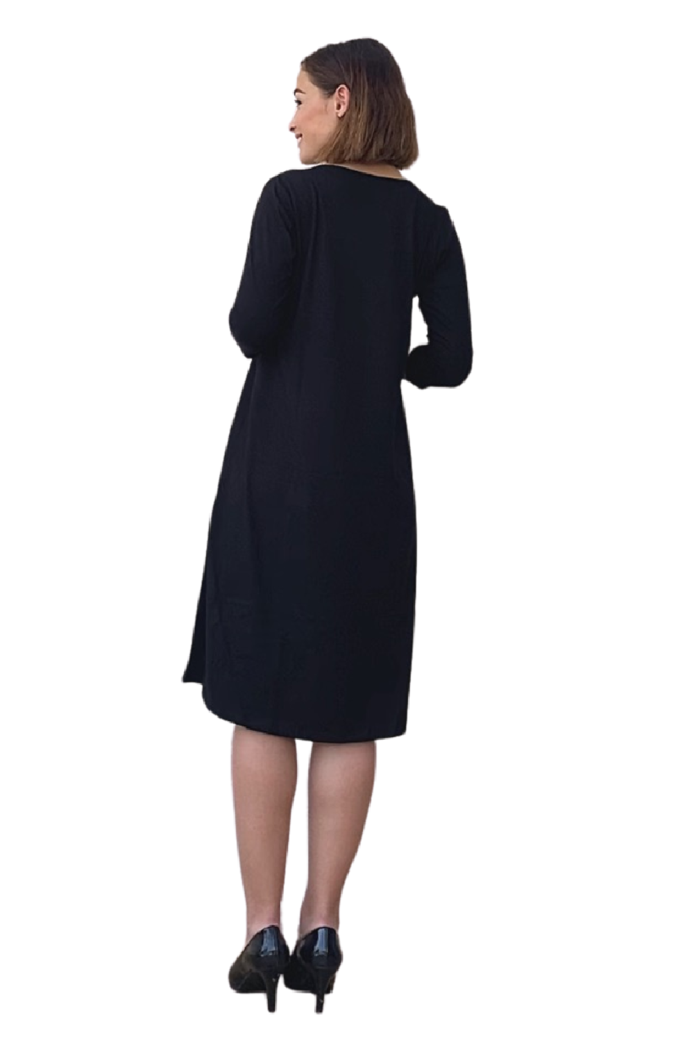 100% Cotton Printed T-Shirt Dress Past the Knee