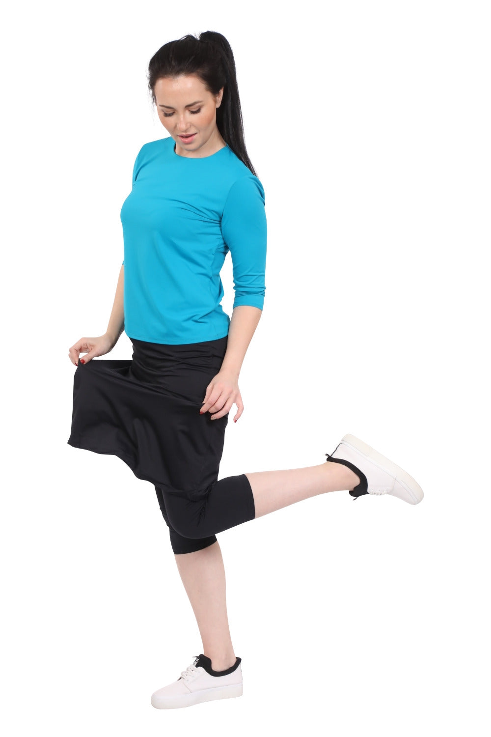 Swim and Sport Skirt with Attached Leggings - Mid-Weight Fabric