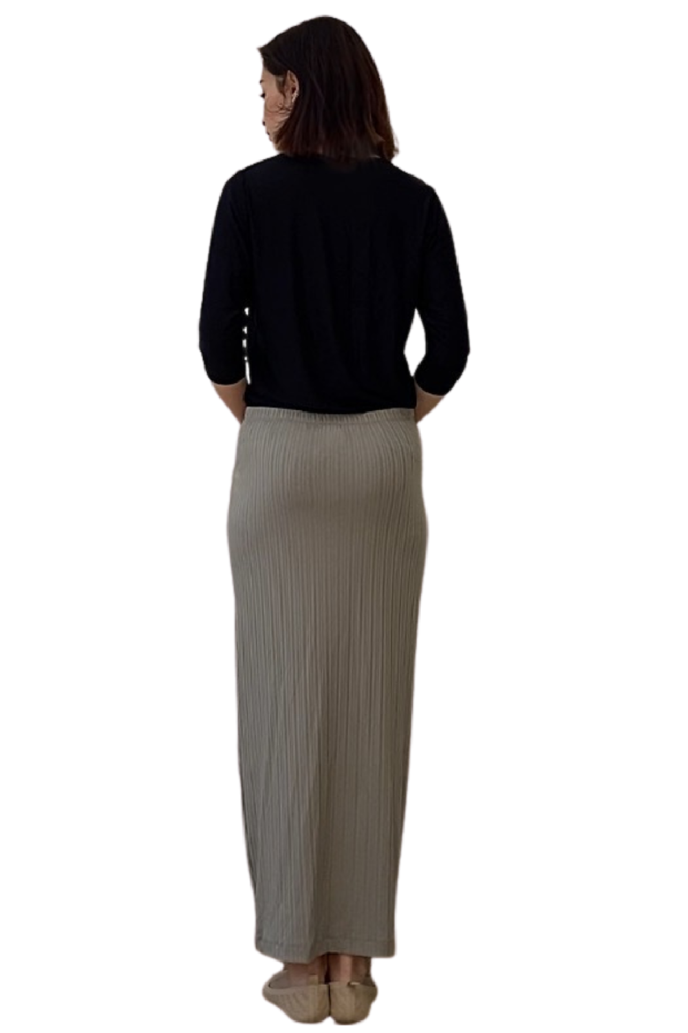 Chic Textured Ribbed Maxi Pencil Skirt - Stretch Comfort