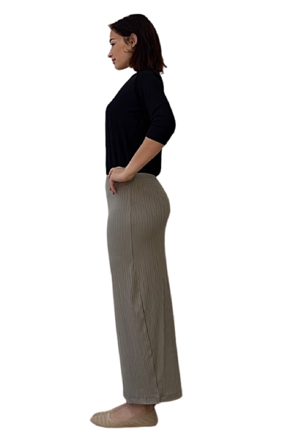 Chic Textured Ribbed Maxi Pencil Skirt - Stretch Comfort
