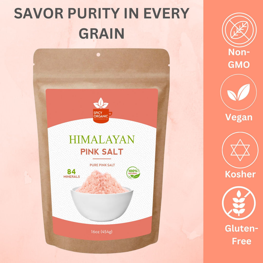 Fine Ground Himalayan Pink Salt - Pure and Natural Pink Himalayan Salt for Cooking, Baking, and Seasoning