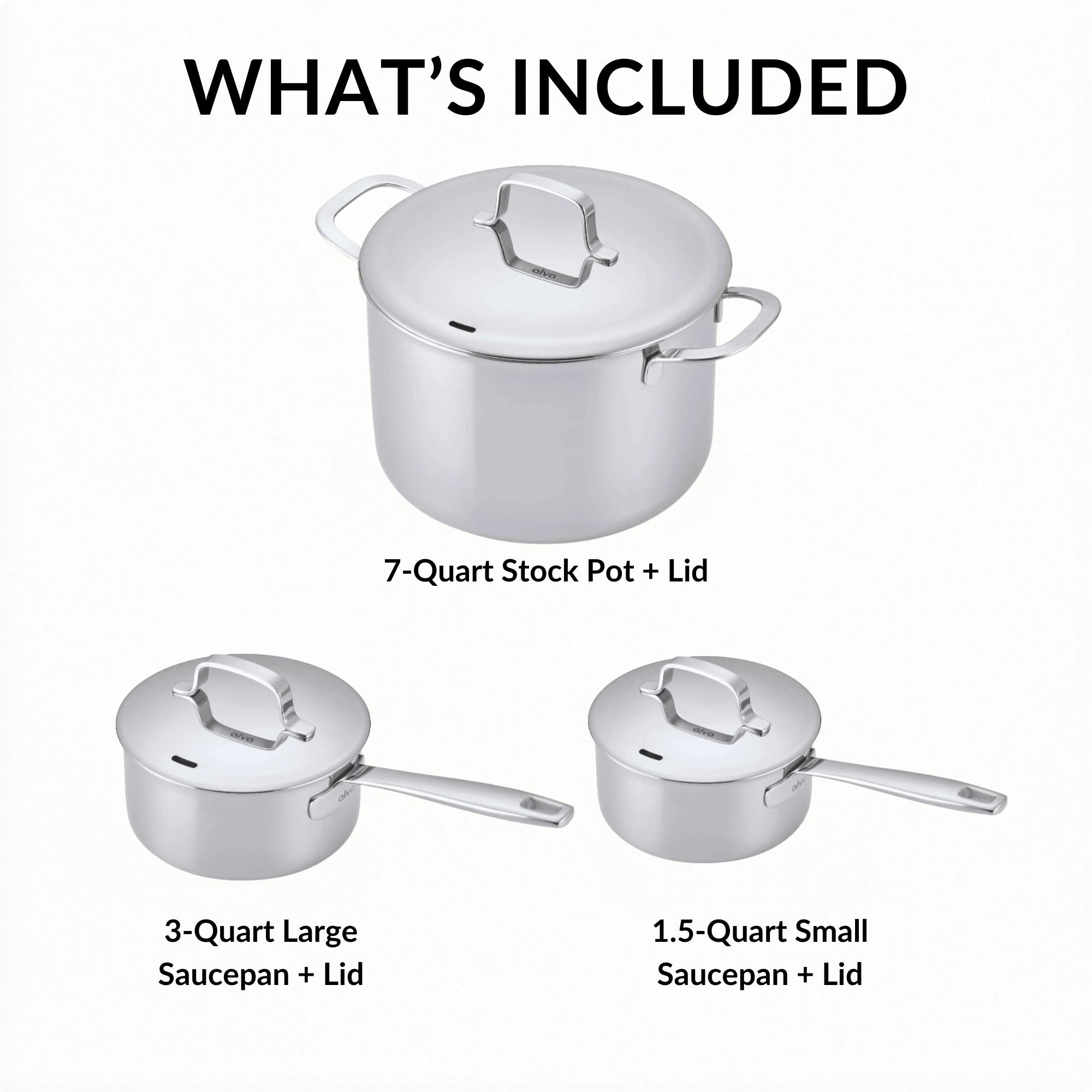 6-Piece Pot Set + Lids