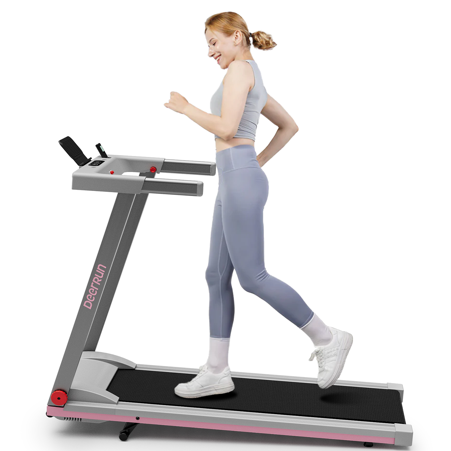 DeerRun A1 Series 6% Incline Foldable Treadmill——Upgraded Chip & NFC Support | 300 lbs-350 lbs, 7.5 mph-10 mph