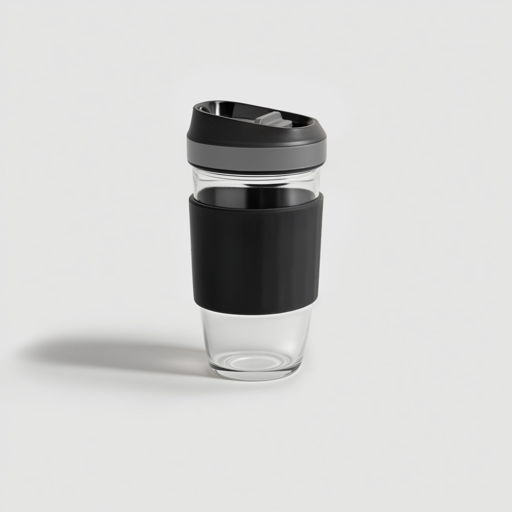 Borosilicate Glass Coffee Cup - Black
