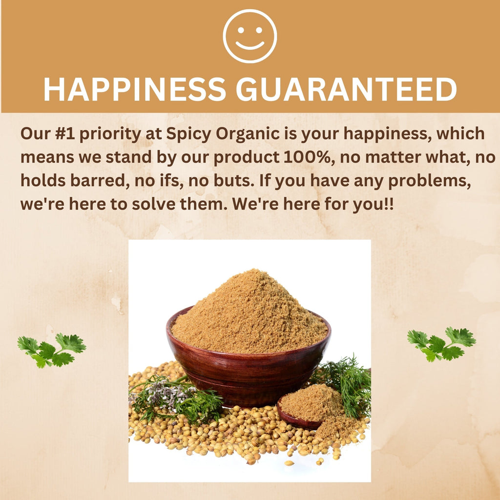 Organic Coriander Seeds Powder – Certified USDA Organic - Aromatic Dhania/Cilantro Powder for Culinary Excellence