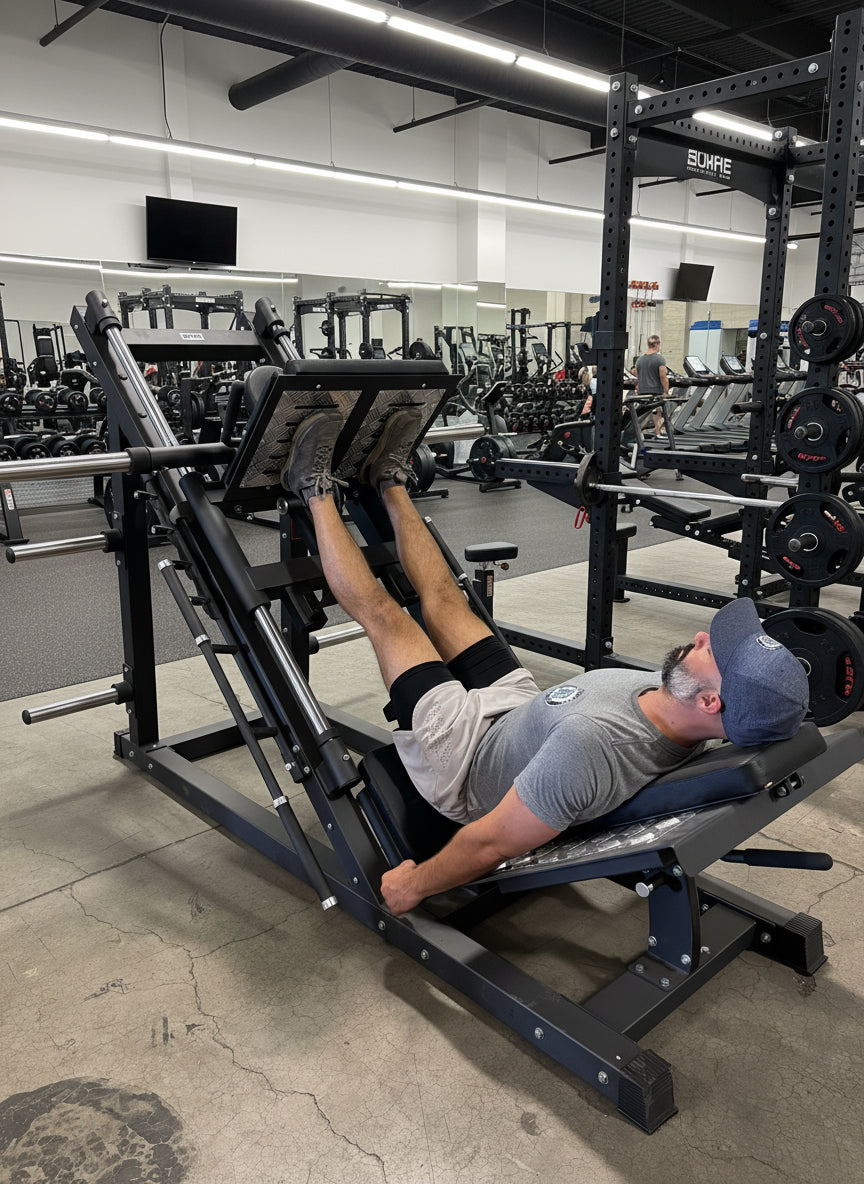 Plate Loaded 45° Leg Press & Hack Squat Machine (New)