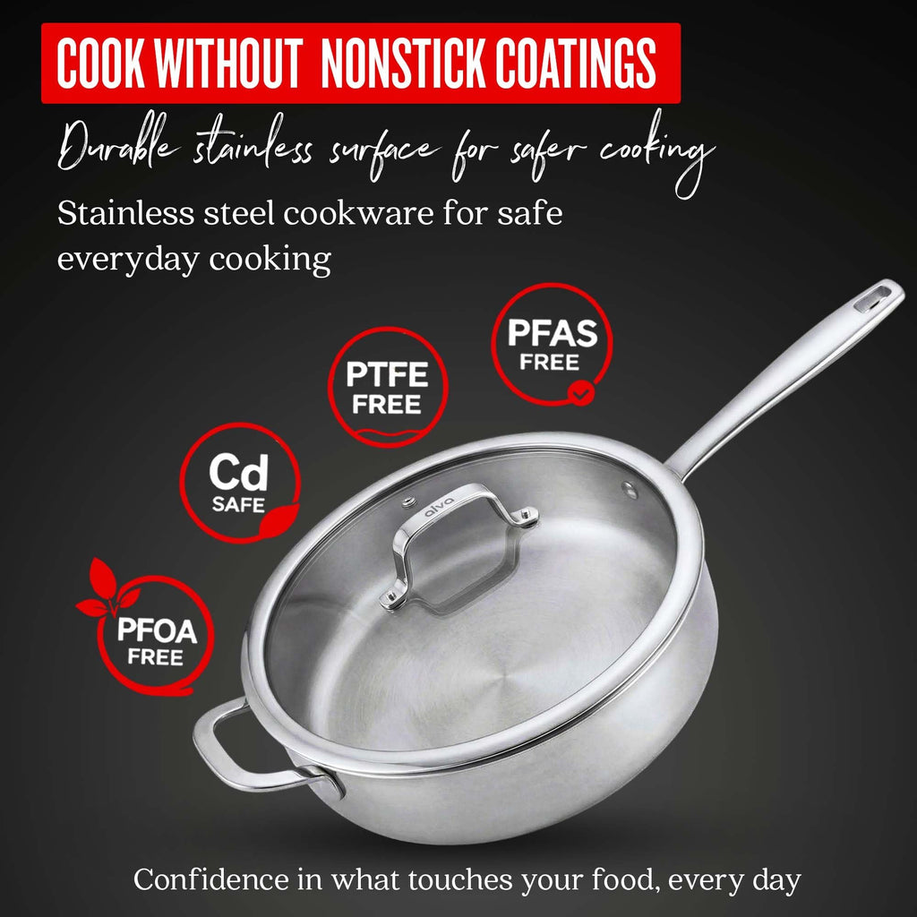 Sauté Pan with Lid — 4-Qt.