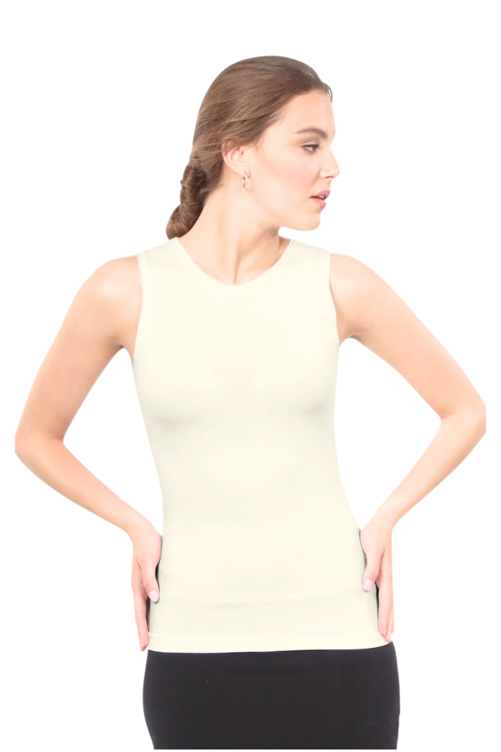 Premium Sleeveless Layering Tank Top with Full Shoulder Coverage