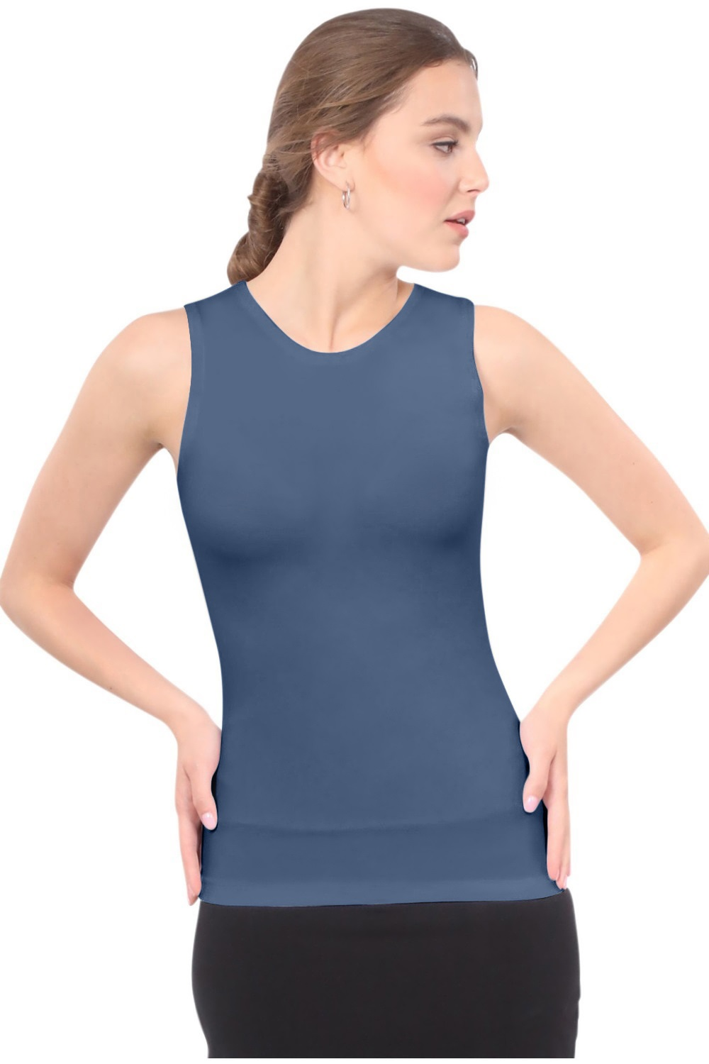 Premium Sleeveless Layering Tank Top with Full Shoulder Coverage