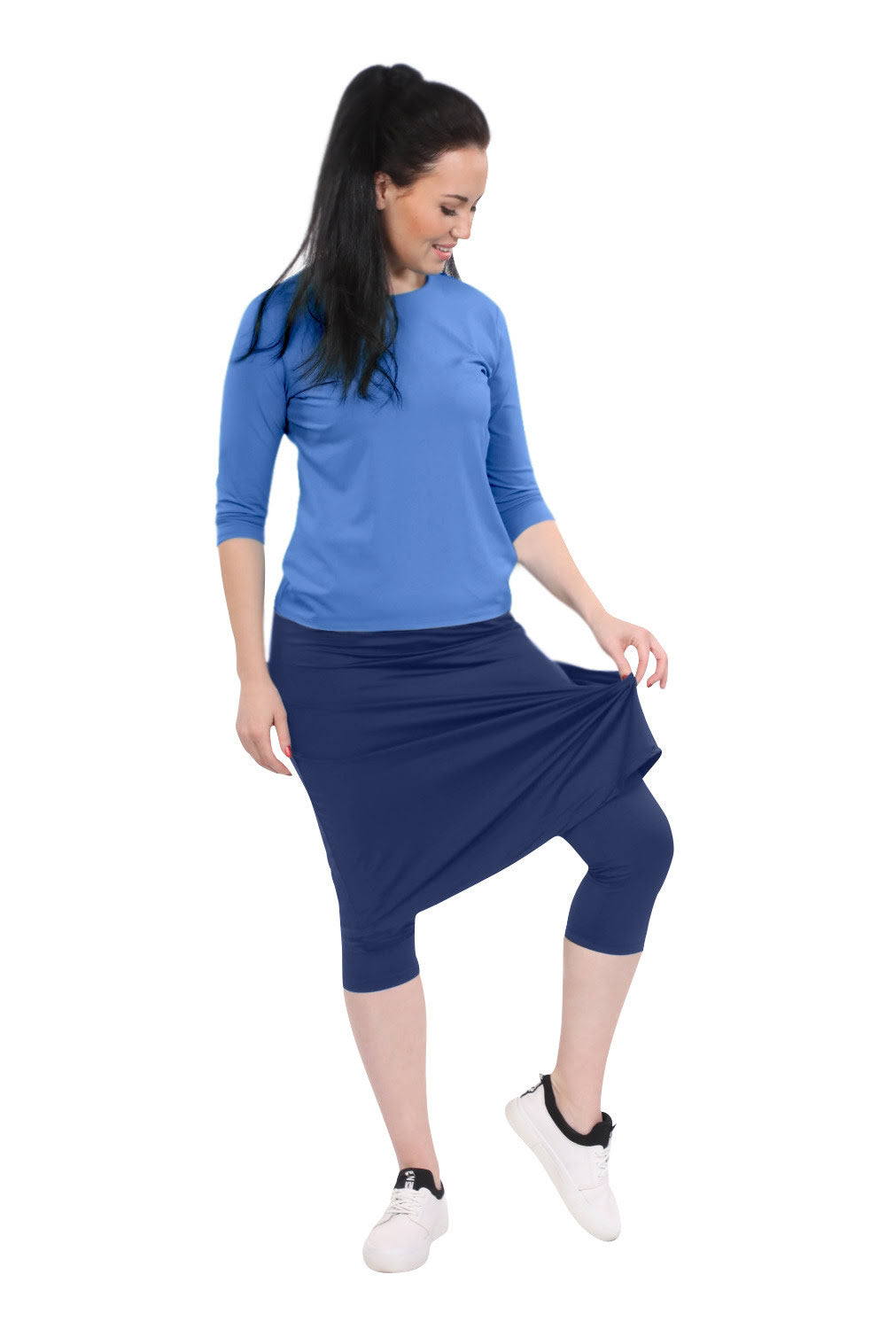 Swim and Sport Skirt with Attached Leggings - Mid-Weight Fabric
