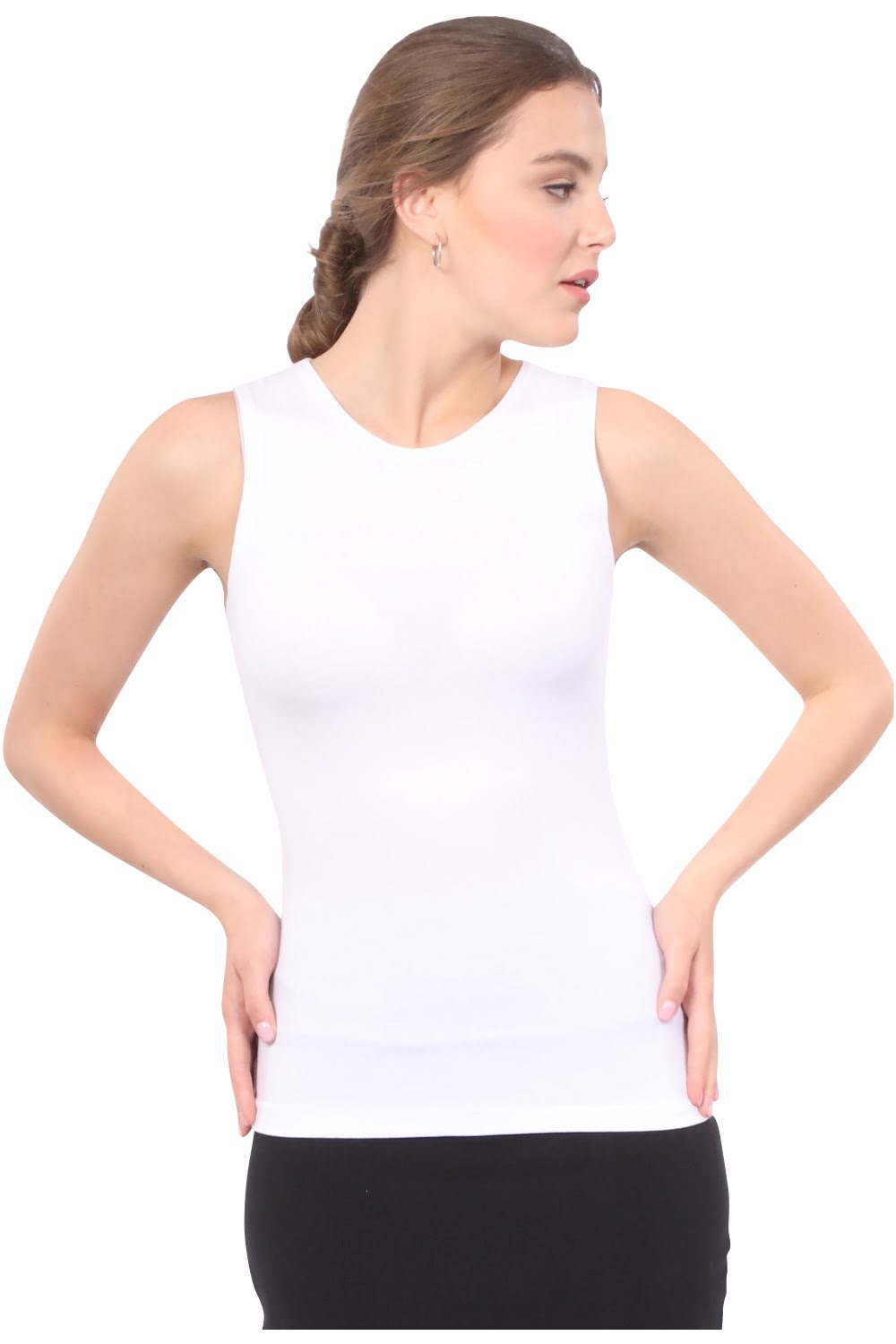 Premium Sleeveless Layering Tank Top with Full Shoulder Coverage
