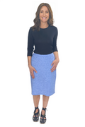 Super Soft Ribbed Knit- Knee Length Pencil Skirt