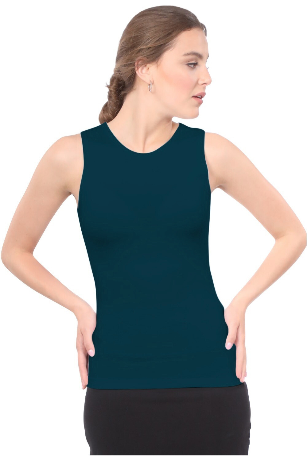 Premium Sleeveless Layering Tank Top with Full Shoulder Coverage
