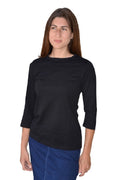 Essential Cotton T-Shirt - 3/4 Sleeve Modest Top