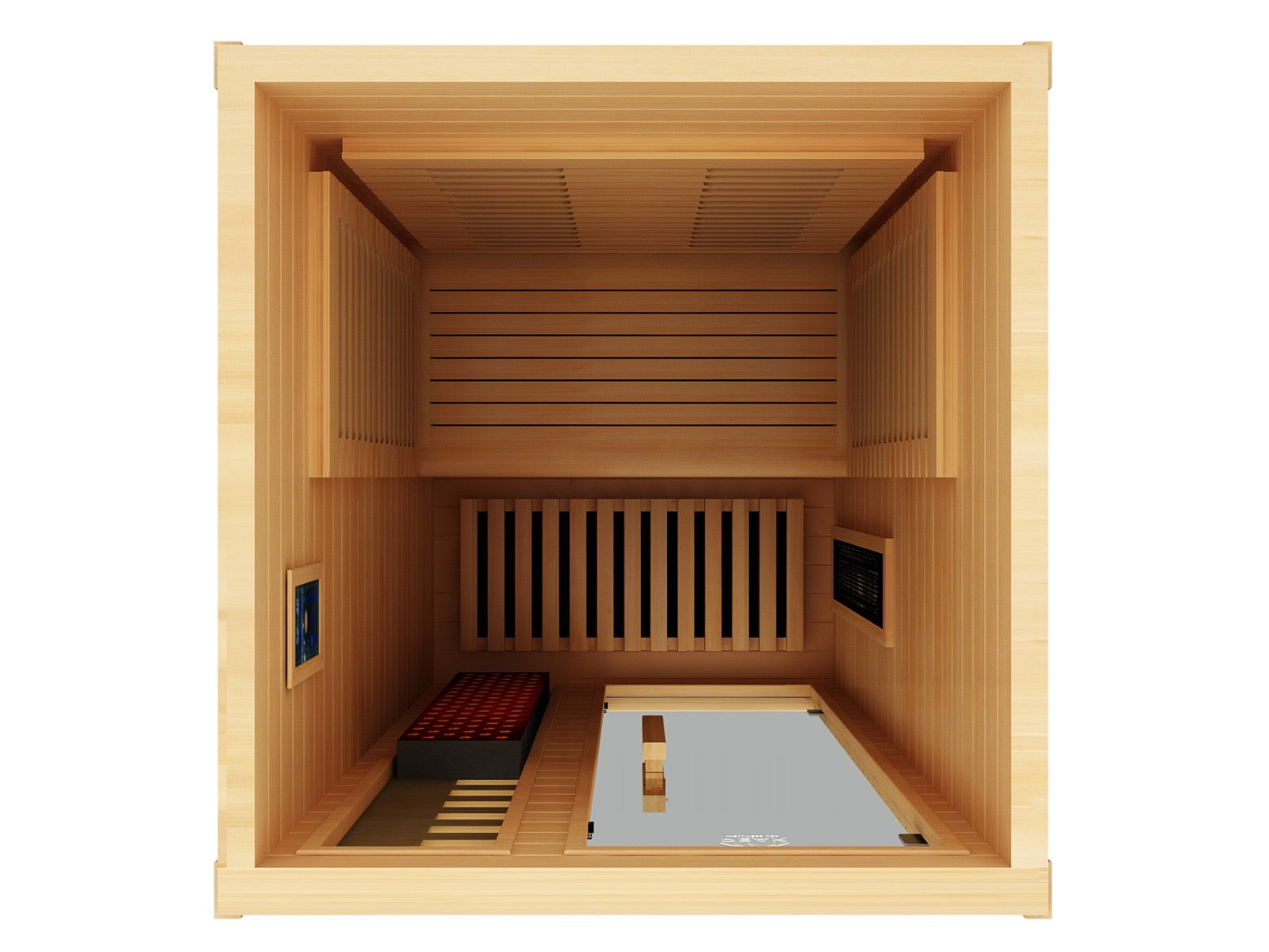 Peak Saunas Shasta 1-Person Full Spectrum Infrared Sauna with XL Medical-Grade Red Light Therapy & Smart WiFi App Control