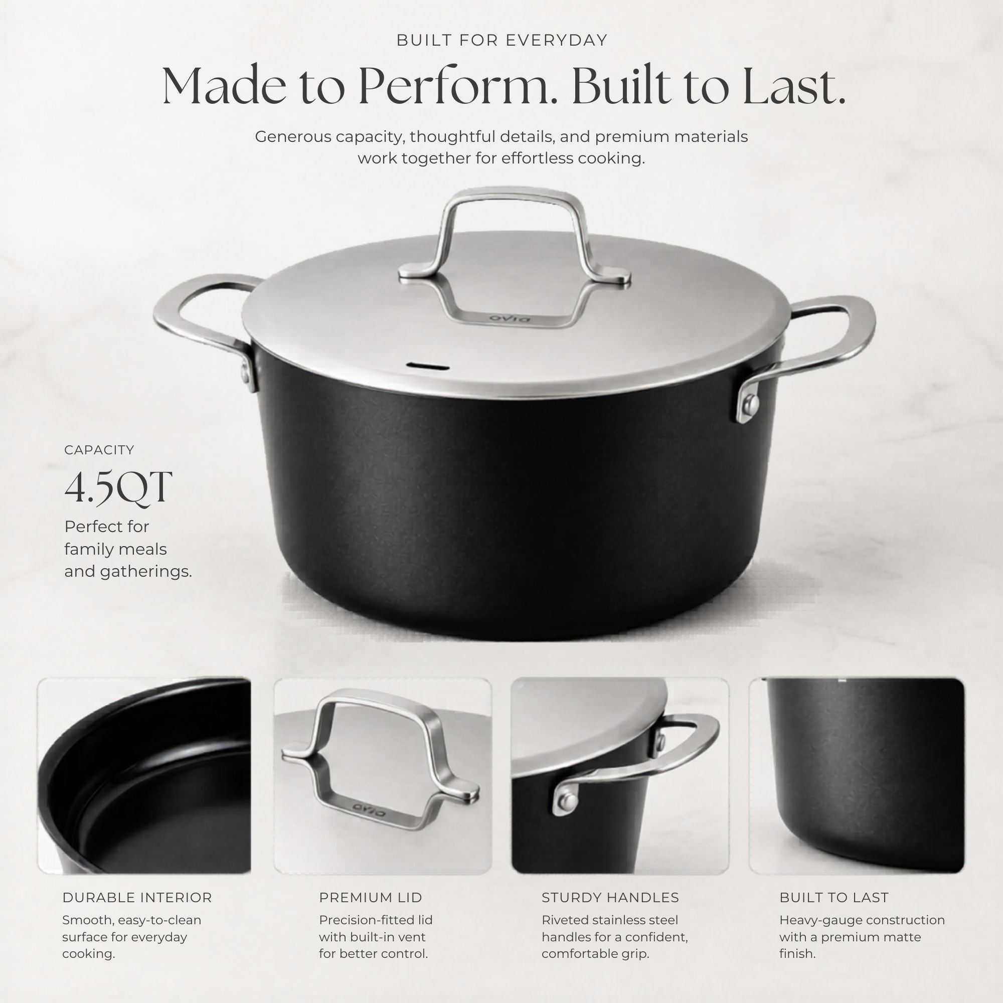 Stock Pot with Lid — 4.5-Qt.