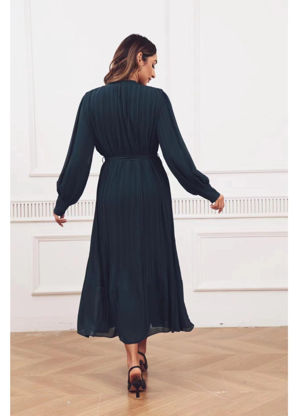 Navy Charm Midi Dress