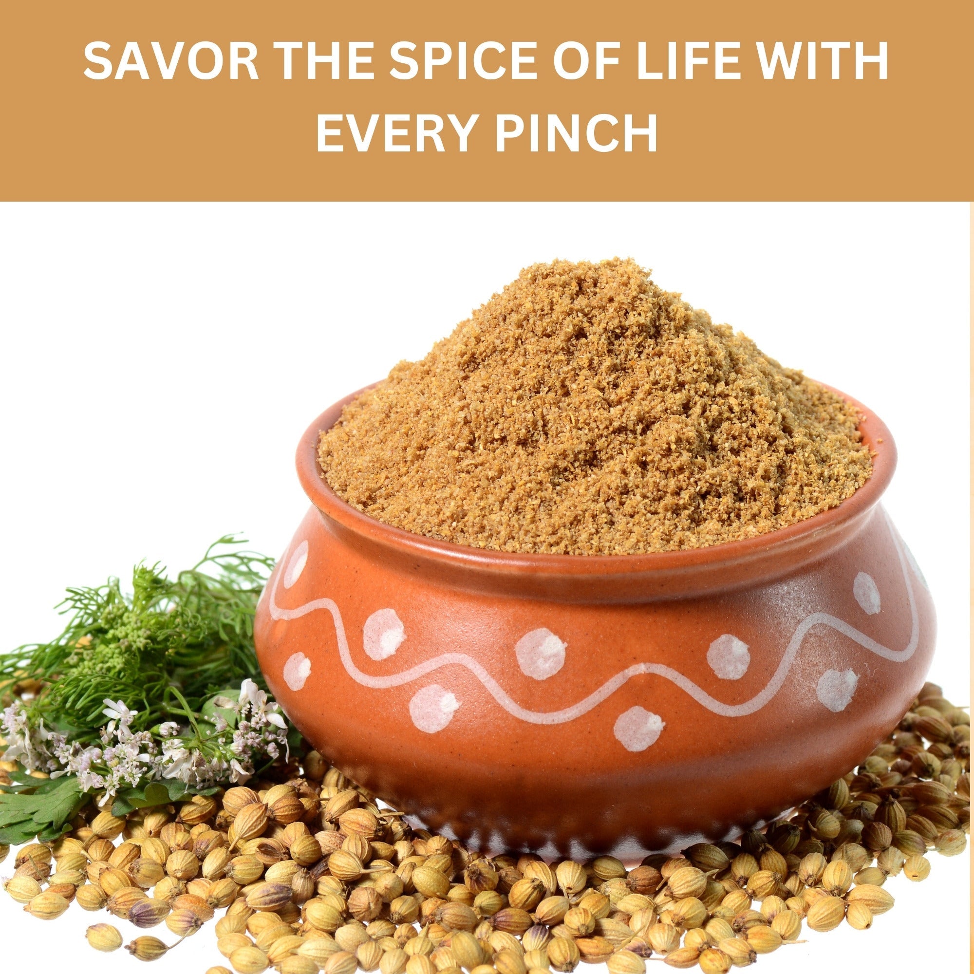 Organic Coriander Seeds Powder – Certified USDA Organic - Aromatic Dhania/Cilantro Powder for Culinary Excellence