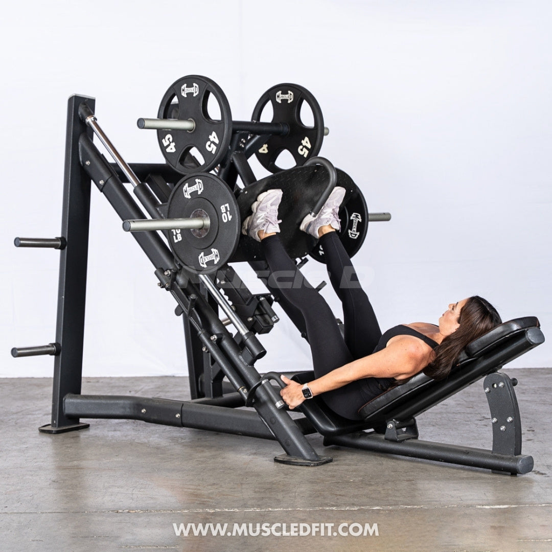 45 Degree Linear Leg Press Machine - Muscle D Fitness - Adjustable Angle Back Pad