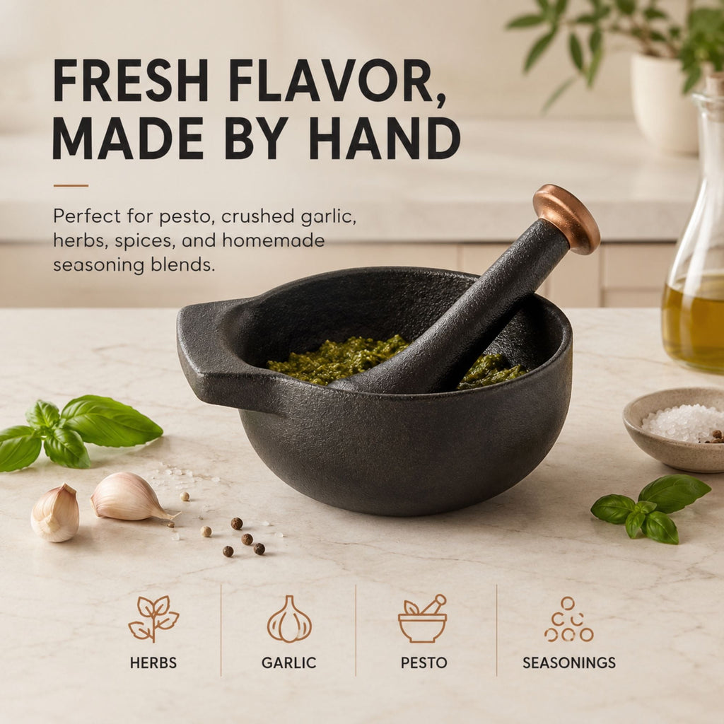 Mortar & Pestle Set - 2-Cup